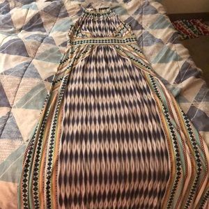 London Times tribal maxi dress
